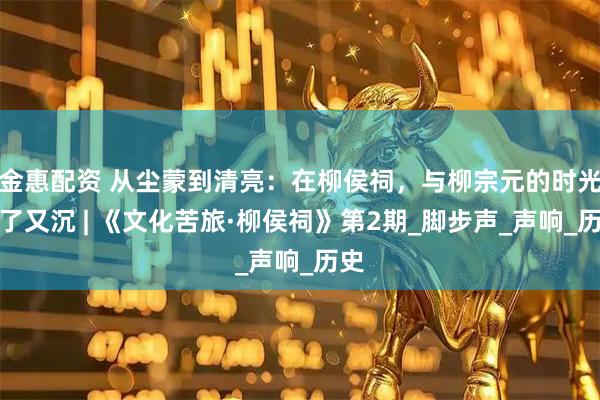 金惠配资 从尘蒙到清亮：在柳侯祠，与柳宗元的时光撞了又沉 | 《文化苦旅·柳侯祠》第2期_脚步声_声响_历史