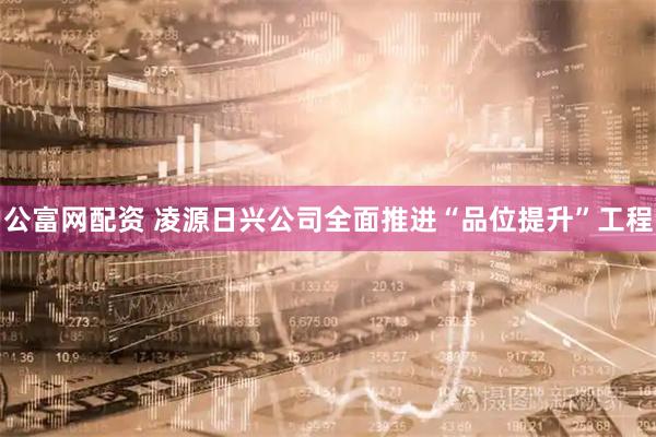 公富网配资 凌源日兴公司全面推进“品位提升”工程